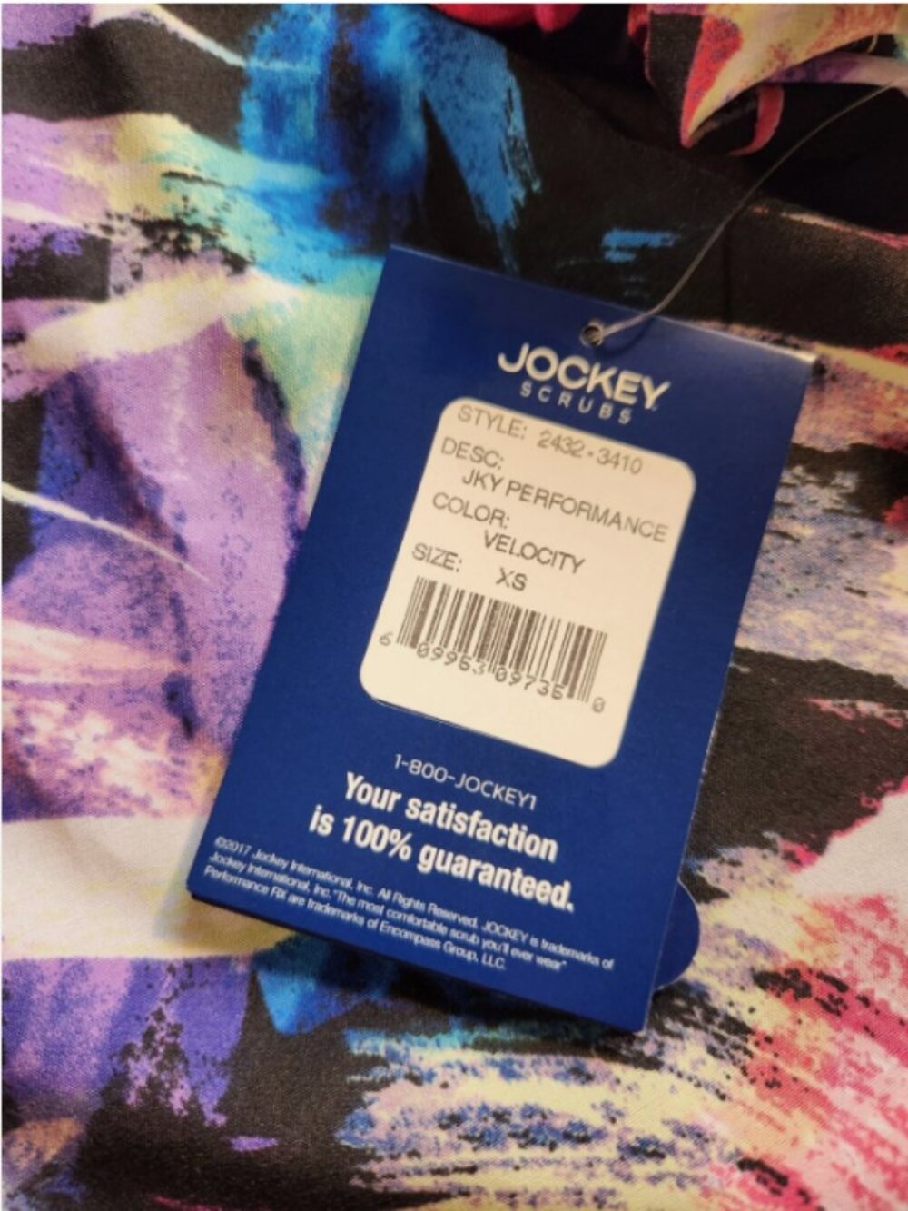 Jockey Performance Womens Scrub Top Size XS Velocity Moisture Wicking NWT Colors - Picture 5 of 11